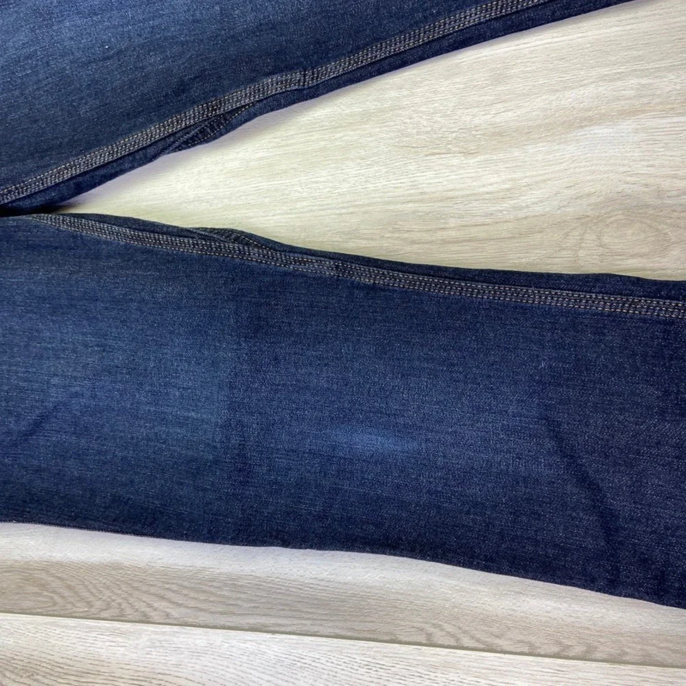 DU/ER Duer Jeans Womens  34x32 Blue Fireside Denim Mid Rise Slim Straight - Picture 4 of 16